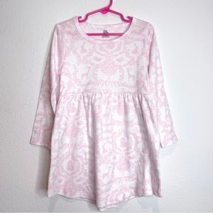pink toile knit comfy dress yoga sprout